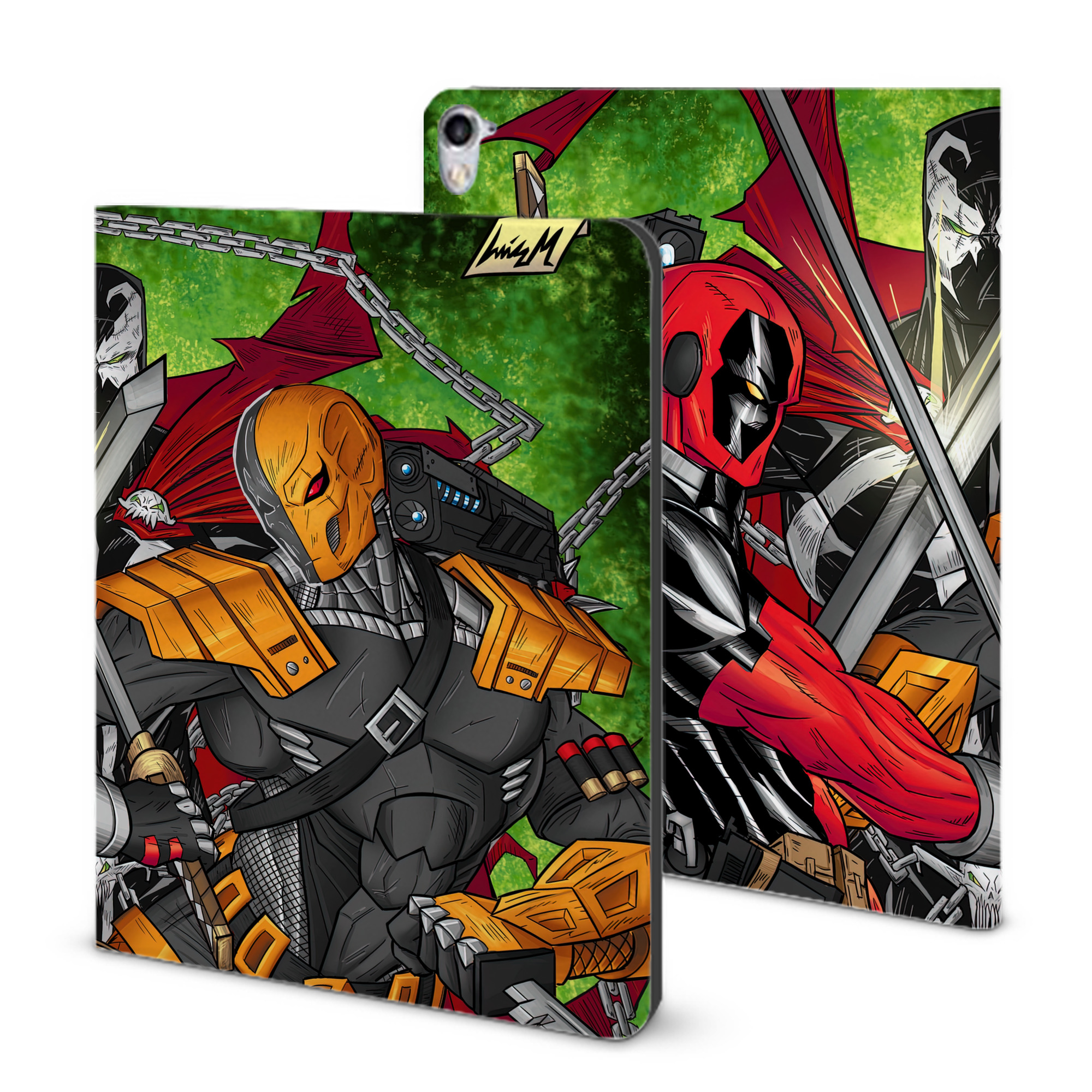 （画像用） Deadpool デッドプール IPad ケース ブック型 PUレザー TPU 耐衝撃 軽量 薄型 ペン収納なし 全面保護 IPad 各モデル対応